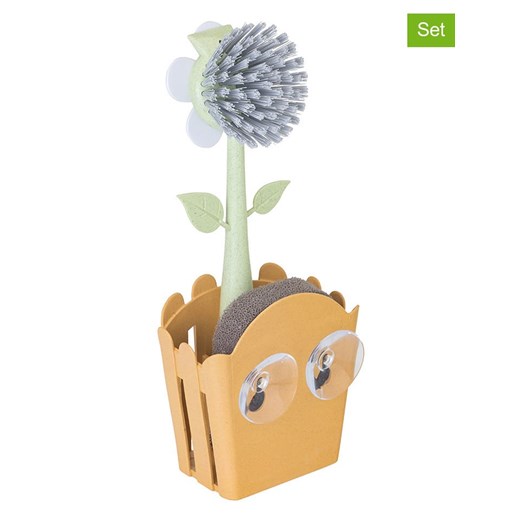 Vigar 3-częściowy organizer &quot;Florganic&quot; w kolorze żółtym - 11 x 25 x 6,5 cm ze sklepu Limango Polska w kategorii Akcesoria kuchenne - zdjęcie 187815871