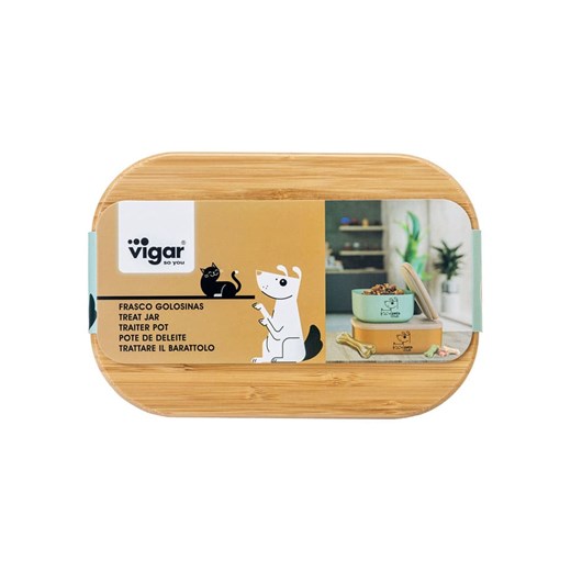 Vigar Pojemnik &quot;Pets&quot; w kolorze pomarańczowym na smakołyki - 19 x 7 x Vigar onesize okazja Limango Polska