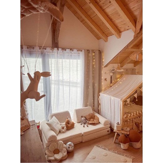 Bunky Kanapa &quot;Teddy&quot; w kolorze beżowym do zabawy - 168 x 58 x 84 cm Bunky onesize Limango Polska promocja