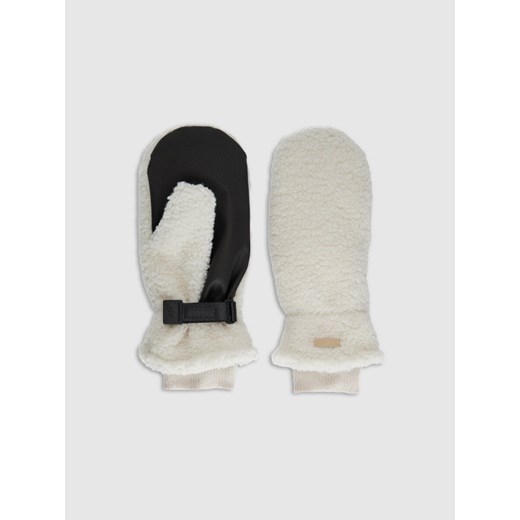 Rękawiczki z jednym palcem uniseks 4F 4FWAW25AGLOU103 - beżowe ze sklepu Sportstylestory.com w kategorii Rękawiczki damskie - zdjęcie 187818120