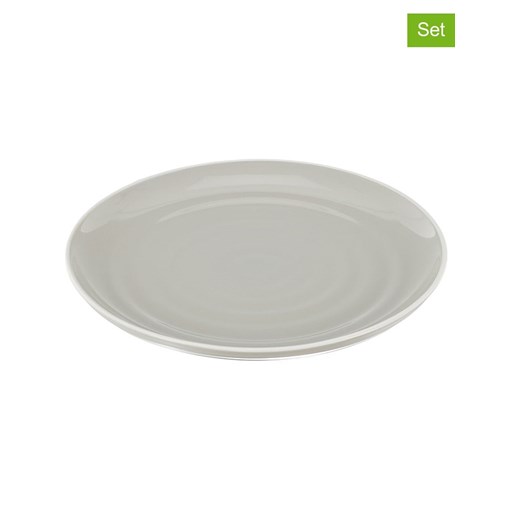 Ethnical Life Talerze (12 szt.) &quot;Bicolore&quot; w kolorze szarym - Ø 26,5 cm ze sklepu Limango Polska w kategorii Naczynia - zdjęcie 187819200