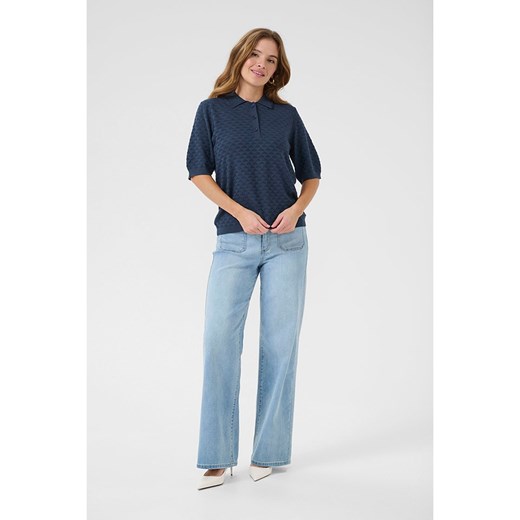 Kaffe Koszulka polo w kolorze granatowym ze sklepu Limango Polska w kategorii Bluzki damskie - zdjęcie 187819404