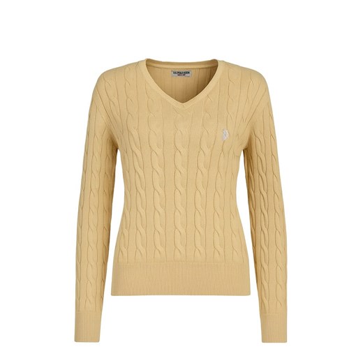 U.S. Polo Assn. Sweter w kolorze beżowym ze sklepu Limango Polska w kategorii Swetry damskie - zdjęcie 187819573