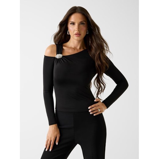 Marciano Guess Top 180077 Czarny Classic Fit ze sklepu MODIVO w kategorii Bluzki damskie - zdjęcie 187819884