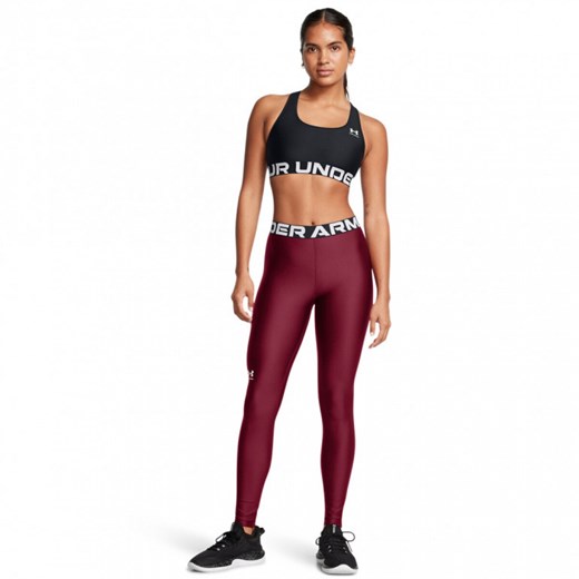 Damskie legginsy treningowe Under Armour UA HG Authentic Legging - bordowe ze sklepu Sportstylestory.com w kategorii Spodnie damskie - zdjęcie 187821872