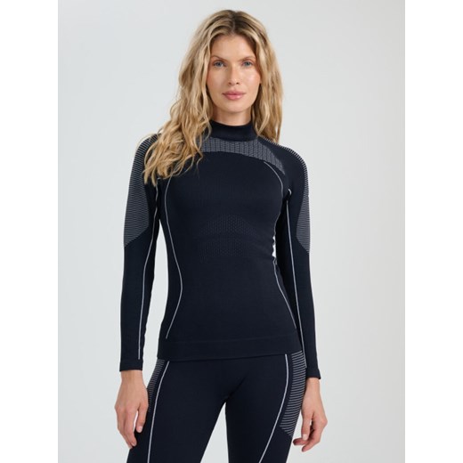 Damska bielizna termoaktywna (góra) 4F 4FWAW25USEAF218 - czarna ze sklepu Sportstylestory.com w kategorii Bielizna termoaktywna damska - zdjęcie 187821960