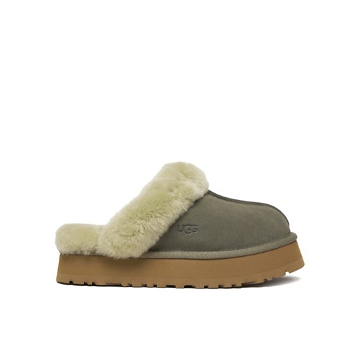 Kapcie Ugg W Disquette 1122550 Zielony ze sklepu eobuwie.pl w kategorii Kapcie damskie - zdjęcie 187822232