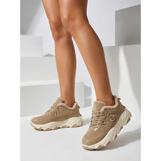 Royalfashion Sneakersy damskie z ociepleniem Caroz ze sklepu royalfashion.pl w kategorii Buty sportowe damskie - zdjęcie 187823030