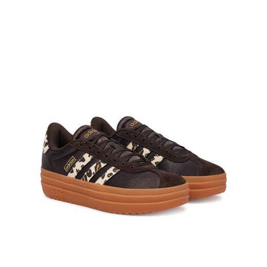 Sneakersy adidas Vl Court Bold KI3335 Brązowy ze sklepu eobuwie.pl w kategorii Buty sportowe damskie - zdjęcie 187824114