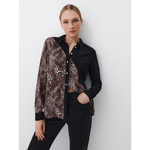 Mohito - Koszula w panterkę - czarny ze sklepu Mohito w kategorii Koszule damskie - zdjęcie 187824411