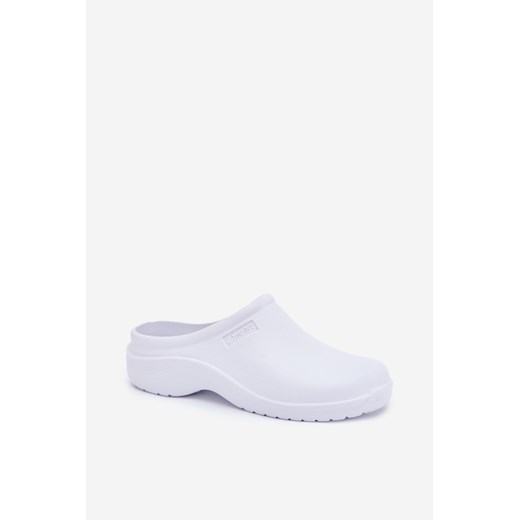 Klapki Chodaki Piankowe Męskie Białe Sorvian ze sklepu ZAZOO w kategorii Klapki męskie - zdjęcie 187825252