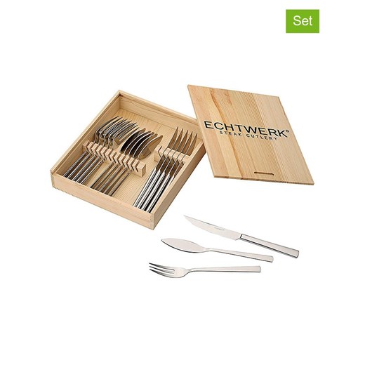 Echtwerk 18-częściowy zestaw sztućców &quot;Sarre&quot; w kolorze srebrnym do Echtwerk onesize Limango Polska promocja