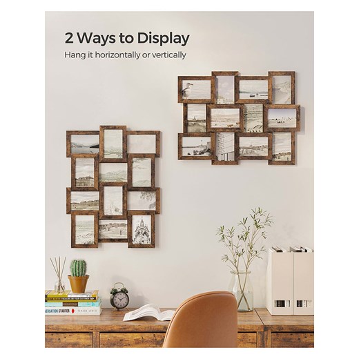 Songmics Ramki (12 szt.) w kolorze brązowym na zdjęcia - 47,5 x 62 cm Songmics onesize Limango Polska okazyjna cena