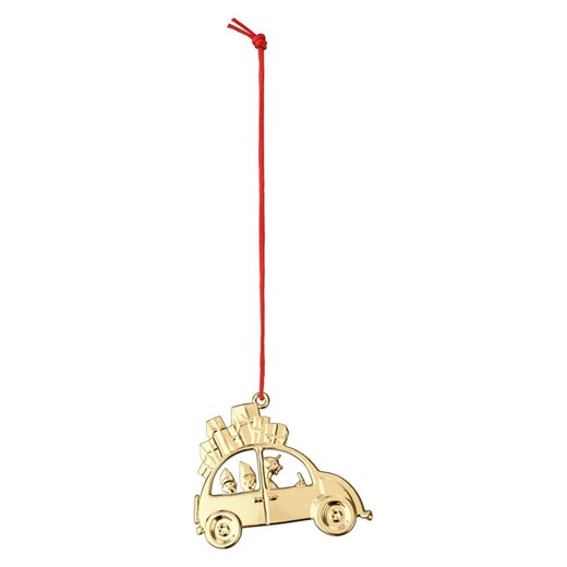 Rosendahl Zawieszka dekoracyjna &quot;Julebil&quot; w kolorze złotym - wys. 6,5 cm ze sklepu Limango Polska w kategorii Dekoracje bożonarodzeniowe - zdjęcie 187826004