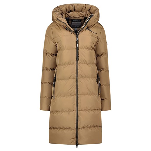 Geographical Norway Płaszcz zimowy &quot;April&quot; w kolorze szarobrązowym Geographical Norway XXL wyprzedaż Limango Polska