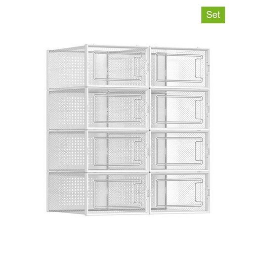 Songmics Pudełka (8 szt.) na buty - 23,3 x 14,3 x 33,5 cm ze sklepu Limango Polska w kategorii Szafy - zdjęcie 187826200