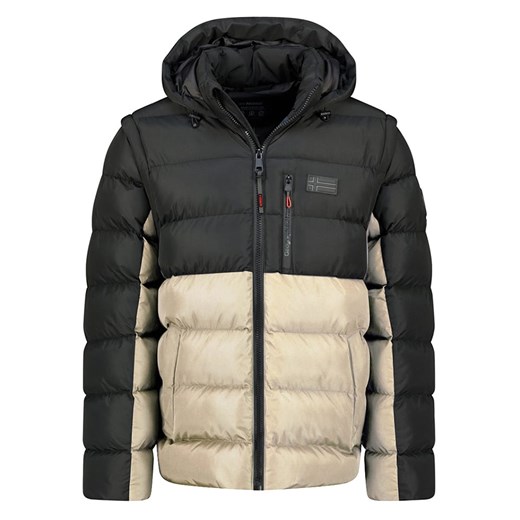 Geographical Norway Kurtka zimowa &quot;Badamo&quot; w kolorze beżowo-czarnym ze sklepu Limango Polska w kategorii Kurtki męskie - zdjęcie 187826303