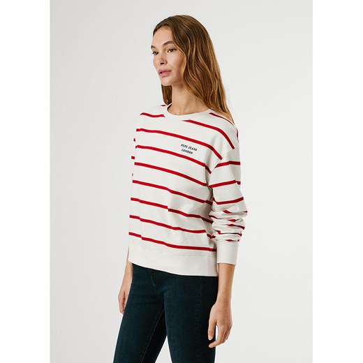 Pepe Jeans Bluza &quot;Bienna&quot; w kolorze kremowo-czerwonym Pepe Jeans XS wyprzedaż Limango Polska