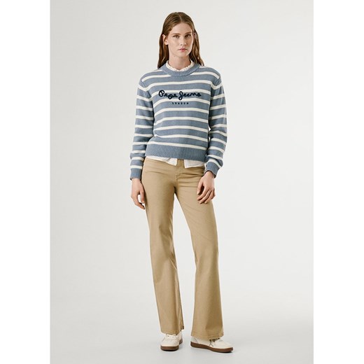 Pepe Jeans Sweter &quot;Caprice&quot; w kolorze kremowo-szaroniebieskim Pepe Jeans M wyprzedaż Limango Polska