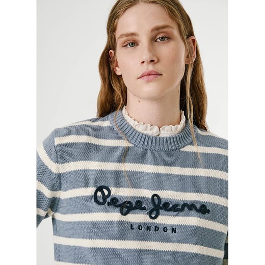 Pepe Jeans Sweter &quot;Caprice&quot; w kolorze kremowo-szaroniebieskim Pepe Jeans L Limango Polska promocja