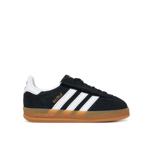 Sneakersy adidas Gazelle Indoor Comfort Closure Elastic Lace IH9131 Czarny ze sklepu eobuwie.pl w kategorii Buty sportowe dziecięce - zdjęcie 187826932