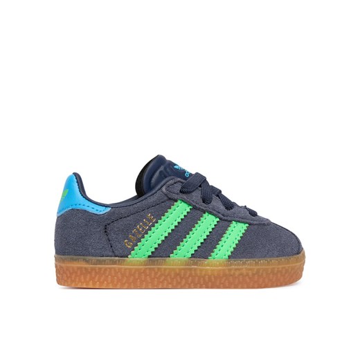 Sneakersy adidas Gazelle Comfort Closure Elastic Laces IH6476 Szary ze sklepu eobuwie.pl w kategorii Buty sportowe dziecięce - zdjęcie 187827033