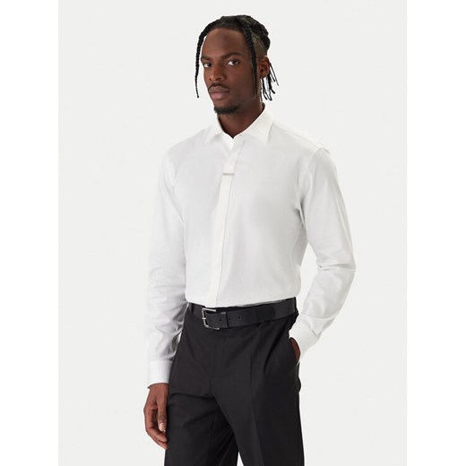 HUGO Koszula Valerio 50554768 Biały Modern Fit ze sklepu MODIVO w kategorii Koszule męskie - zdjęcie 187828102