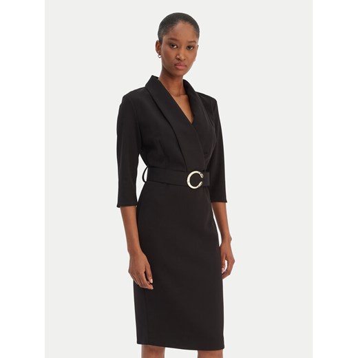 Rinascimento Sukienka koktajlowa CFC0126777003 Czarny Slim Fit ze sklepu MODIVO w kategorii Sukienki - zdjęcie 187828114