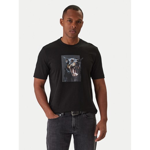BOSS T-Shirt Dobermann 50558965 Czarny Regular Fit ze sklepu MODIVO w kategorii T-shirty męskie - zdjęcie 187828141