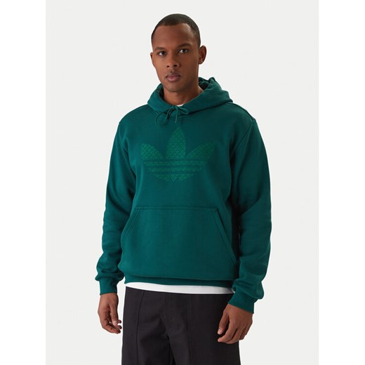adidas Bluza Monogram Infill KD0403 Zielony Regular Fit ze sklepu MODIVO w kategorii Bluzy męskie - zdjęcie 187828151