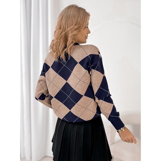 sweter gressone granatowy one size ONE SIZE UBRA