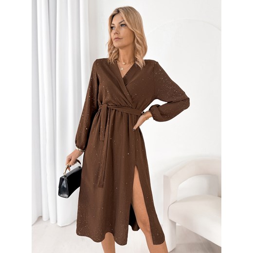 sukienka vallarta brązowa one size ze sklepu UBRA w kategorii Sukienki - zdjęcie 187829321