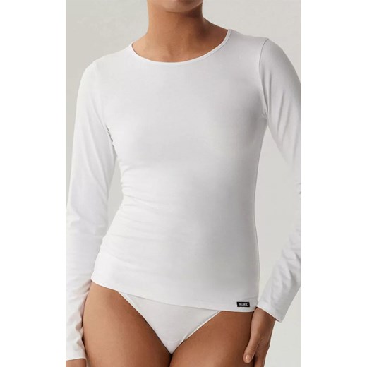 Atlantic koszulka damska z długim rękawem BLV-200-BIAŁY, Kolor biały, Rozmiar M, ATLANTIC ze sklepu Intymna w kategorii Bluzki damskie - zdjęcie 187829510