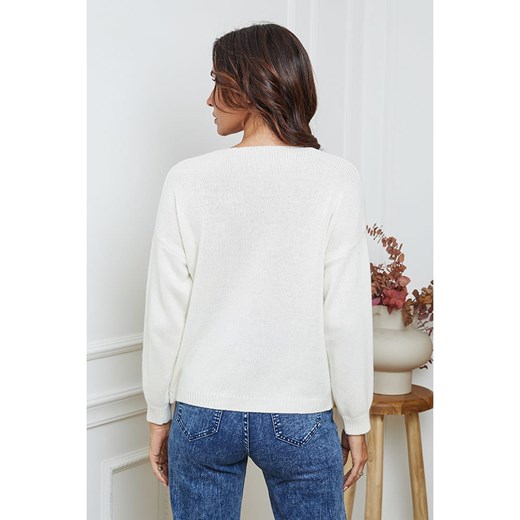 So Cachemire Kardigan &quot;Laem&quot; w kolorze kremowym So Cachemire L okazja Limango Polska