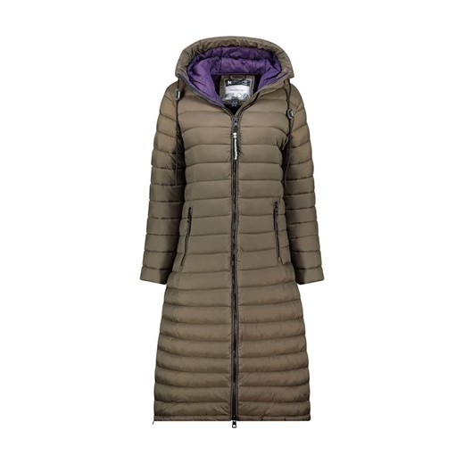 Geographical Norway Płaszcz zimowy &quot;Azule&quot; w kolorze khaki ze sklepu Limango Polska w kategorii Kurtki damskie - zdjęcie 187830583