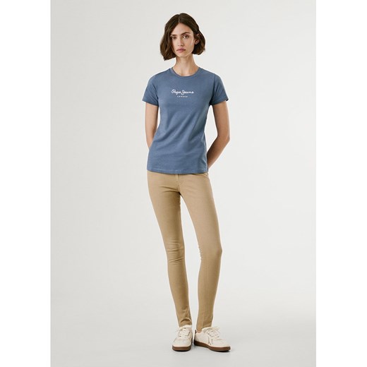 Pepe Jeans Koszulka &quot;New Virginia&quot; w kolorze szaroniebieskim ze sklepu Limango Polska w kategorii Bluzki damskie - zdjęcie 187830760