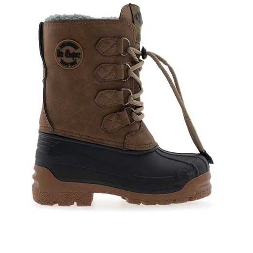Buty dziecięce  Lee Cooper LCJ-24-44-2842K - brązowe ze sklepu streetstyle24.pl w kategorii Buty zimowe dziecięce - zdjęcie 187831273