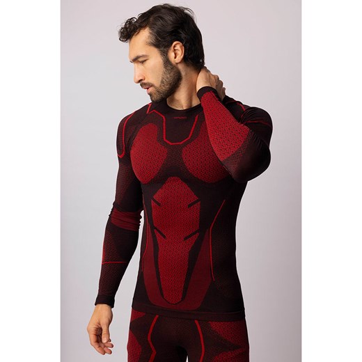 Spaio Koszulka termiczna &quot;Adrenaline&quot; w kolorze czarno-czerwonym Spaio M Limango Polska okazja