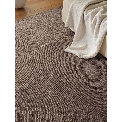 Hanse Home Wełniany dywan &quot;Eleni&quot; w kolorze szarobrązowym Hanse Home 80x200 cm okazja Limango Polska