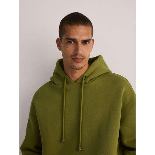 Reserved - Bluza z kapturem - zielony ze sklepu Reserved w kategorii Bluzy męskie - zdjęcie 187831704