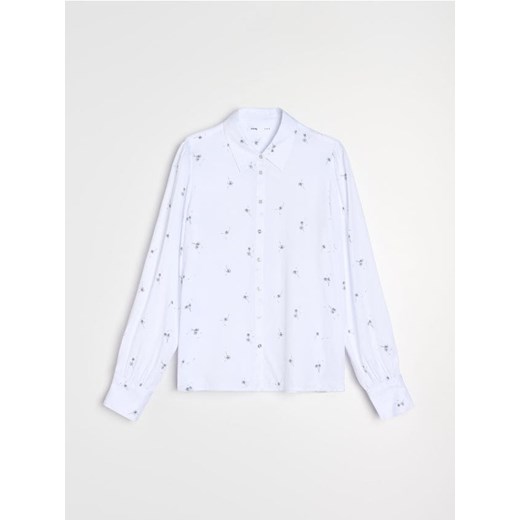 Sinsay - Koszula z wiskozy - biały ze sklepu Sinsay w kategorii Koszule damskie - zdjęcie 187832321