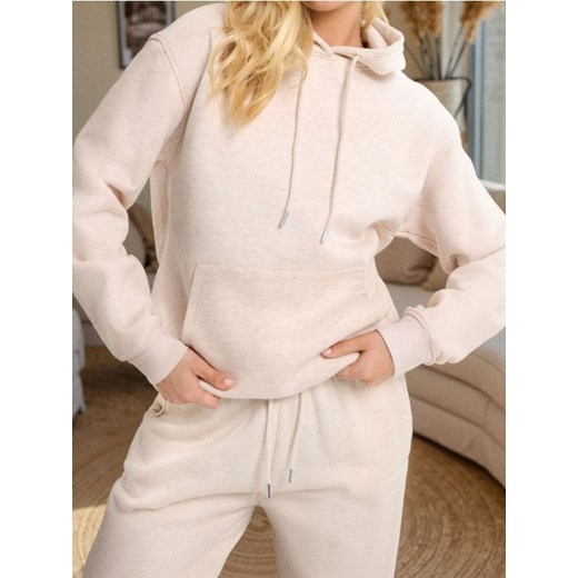 Sinsay - Bluza z kapturem - kremowy ze sklepu Sinsay w kategorii Bluzy damskie - zdjęcie 187832384