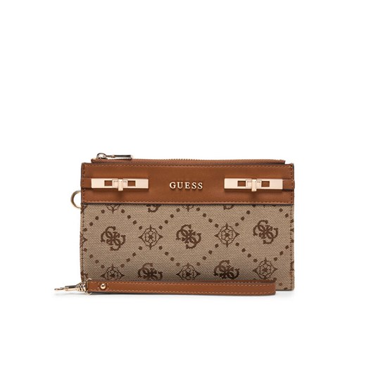Portfel Guess Melinda Logo Slg SWJP99 02157 Brązowy ze sklepu eobuwie.pl w kategorii Portfele damskie - zdjęcie 187846791