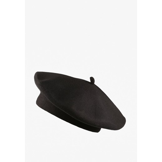 Czarny Klasyczny Beret z Antenką z Bawełną i Kaszmirem Emidora ze sklepu renee.pl w kategorii Berety damskie - zdjęcie 187847393