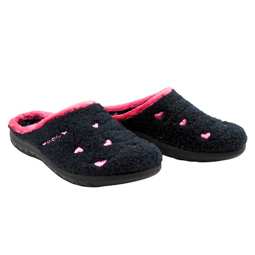 Kapcie damskie wsuwane INBLU ET-33 Granatowe ze sklepu ulubioneobuwie w kategorii Kapcie damskie - zdjęcie 187850350