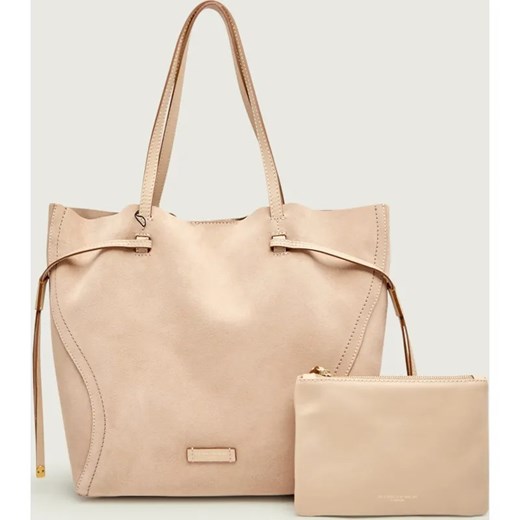 GIANNI CHIARINI Shopperka + saszetka VIOLETTE | zamsz ze sklepu Gomez Fashion Store w kategorii Torby Shopper bag - zdjęcie 187851261