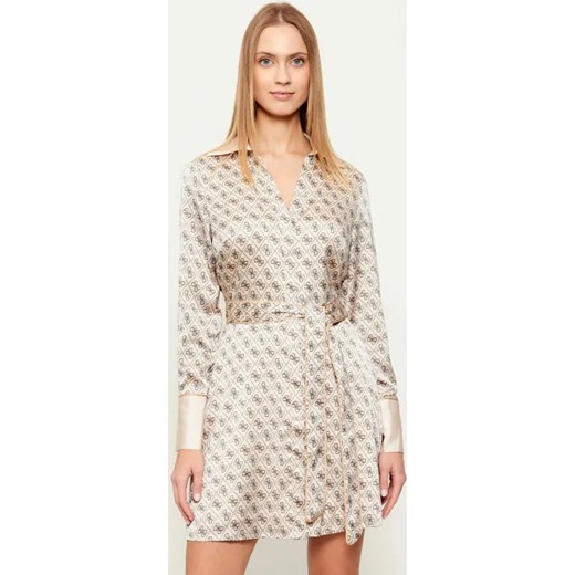 GUESS Satynowa sukienka z paskiem BLERTA ze sklepu Gomez Fashion Store w kategorii Sukienki - zdjęcie 187851342
