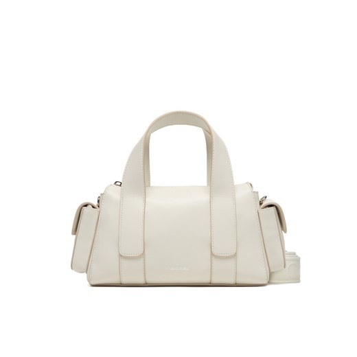 Torebka Calvin Klein Webbing Strap Pocket Bag LV04F3291G Biały ze sklepu eobuwie.pl w kategorii Torebki damskie - zdjęcie 187851354