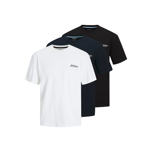Jack & Jones Komplet t-shirtów Beau 12277465 Kolorowy Relaxed Fit ze sklepu MODIVO w kategorii T-shirty męskie - zdjęcie 187851682