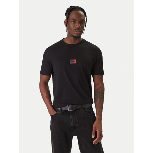 HUGO T-Shirt Danotie 50553124 Czarny Regular Fit ze sklepu MODIVO w kategorii T-shirty męskie - zdjęcie 187851734